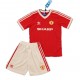 Camisola Manchester United Retro Criança Equipamento Primeiro 1984 Manga Curta